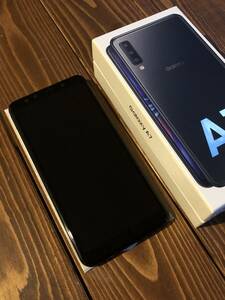 Galaxy A7 SIMフリー ブラック メモリー4GB ストレージ64GB■楽天モバイル利用可