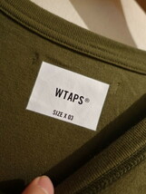 WTAPS　Tシャツ　オリーブ　221ATDT-CSM15　22SS　サイズ03_画像4