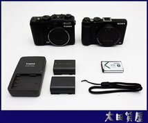 71)質量☆Canon PowerShot G9 SONY DSC-HX60V コンデジ/2点/おまとめ 撮影OK 難あり ジャンク★1円～売切り_画像2