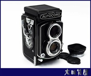 72)質屋出品☆MINOLTA AUTOCORD Ⅲ型（オートコード 3型 ）ROKKOR 75mm F3.5 難有り ジャンク☆1円～売り切り