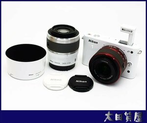 101)質屋出品☆Nikon 1 J1 NIKKOR 10-30㎜ 1：3.5-5.6 VR/30-110mm 1：3.8-5.6 VR 10.1メガピクセル 中古 1円～売り切り