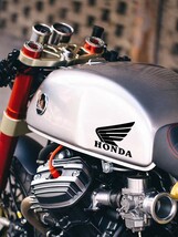 期間特価 ブラック ホンダ黒HONDAエンブレム ステッカー ウィングマーク本田左右2枚セット ブラック バイク原付 カスタム_画像2