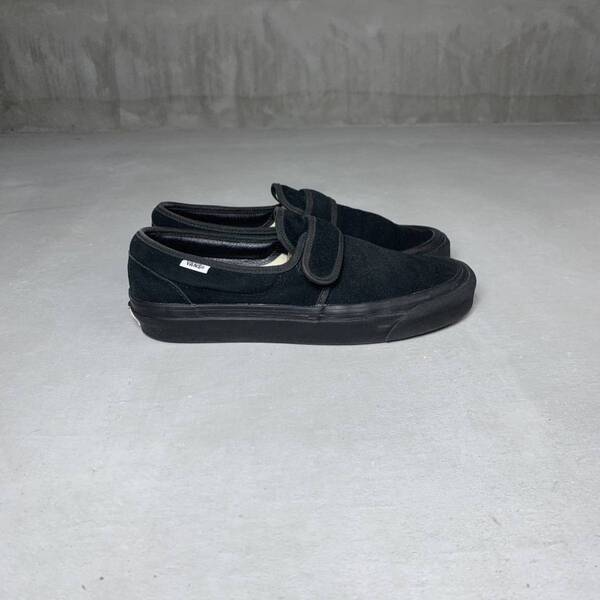 VANS バンズ style 47 アナハイム Anaheim 27 9 黒 スリッポン ベルクロ スタイル47 STYLE47 VAULT ボルト ブラック BLACK
