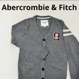 Abercrombie & Fitch アバクロームアンドフィッチ コットン カーディガン 　Ｍ　グレー　アバクロ