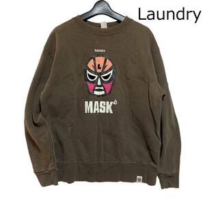 ■Laundryランドリー MASK マスクマン トレーナー■古着アメカジUSED