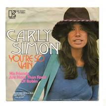 Carly Simon - You're So Vain / His Friends Are .. (7inch) Elektra ELK 12077_画像1