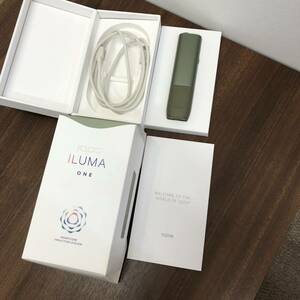 【使用品】稼動品☆IQOS ILUMA ONE モスグリーン☆アイコス/イルマワン/電子タバコ/フィリップモリス/喫煙具/ケーブル付属/箱あり/欠品あり