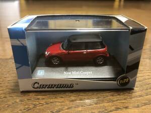 １/72　ミニクーパー Mini Cooper　ホンウェル HONGWELL カララマ Cararama　車体：赤 レッド　屋根：黒 ブラック　未開封 ダイキャスト ①