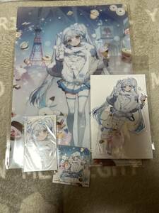 雪まつり　SNOWMIKU 雪ミク 2024 × 三越 グッズ 4点セット　アクリルスタンド　クリアファイル　ノベルティ　ステッカー　フォト風カード