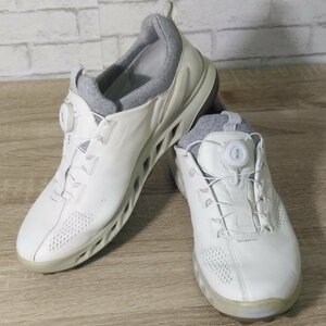 2149 ECCO エコー Biom バイオム ゴルフシューズ ゴアテックス BOAシステム メンズ GORE-TEX EU43 27.5cm ホワイト系