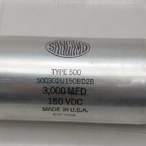 2279 【４個セット】SANGAMD 大型コンデンサ TYPE 500 3,000MFD ,2200MFD,6200MFD 150VDC,100VDC アメリカ製_画像8