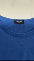 GLAZOS 長袖Tシャツ　160サイズ　男の子　青＆ボーダー　_画像4