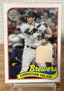 クリスチャン・イエリッチ Topps MLB レリックカード Christian Yelich Relic Card