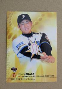 2008年 BBM社発行 中日ドラゴンズ 中田 翔 北海道日本ハムファイターズ入団時 Rookie Edition カード