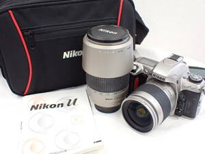 UH1518《1円》《AF動作OK》Nikon ニコン U Wズームレンズキット /28-80mm f3.3-5.6/70-300mm f4-5.6 バッグ付き