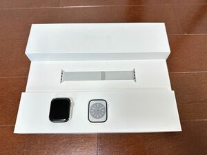 ★新品同様★Apple Watch Series 8★45mm★ シルバーステンレス★シルバーミラネーゼループ