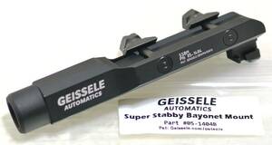 実物 GEISSELE SSBM M9銃剣用 バヨネットラグ マウント ブラック Super Stabby Bayonet Mount 20mmレイル ハンドガード ガイズリー PTW GBB