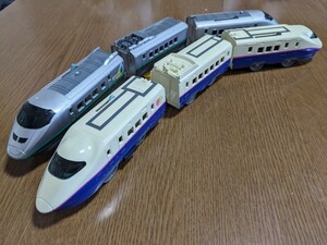 USED プラレール TOMY E3系 つばさ E2系 やまびこ/なすの 連結仕様 JR東日本 山形新幹線　簡易動作確認済み　東北新幹線