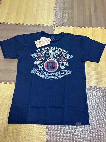 【新品】ステュディオダルチザン STUDIO D’ARTISAN Tシャツ　インディゴ　S