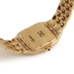 【3年保証】 カルティエ パンテール LM K18YG無垢 ダイヤ 角型 クオーツ レディース ボーイズ 腕時計の画像2