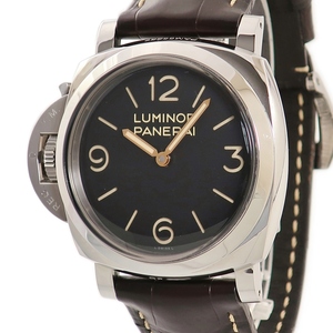 【3年保証】 パネライ ルミノール マリーナ1950 レフトハンド 3デイズ アッチャイオ PAM00557 R番 黒 手巻き メンズ 腕時計