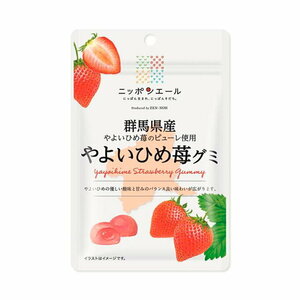 全農　ニッポンエール　群馬県産　やよいひめ苺グミ　40g　複数可