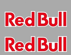 即納 レッドブル RED BULL テキスト 90mm x 25mm 2枚セット ステッカー 海外限定 《送料無料》残り3点