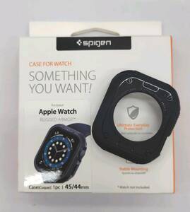 ★【在庫処分価格】Spigen Apple Watch ケース 45mm | 44mm ラギッド・アーマー ACS02224 (ネイビー・ブルー)☆C02-356a