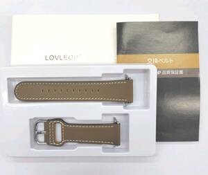 ★【在庫処分価格】LOVLEOP アップルウォッチ バンド レザー 本革製 コンパチブル 38/40/41mm キャメルブラウン/シルバー☆C02-411a