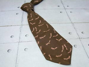 HERMES/ Hermes Vintage галстук Brown / чай USED