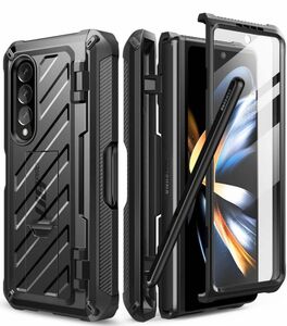 SUPCASE Galaxy Z Fold 4 5G (2022) ケース 保護フィルム付き UBPro シリーズ (ブラック)