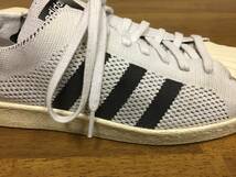 adidas SUPERSTAR 80s PRIMEKNIT 白/黒 ２８．５ USED スーパースター プライムニット_画像9