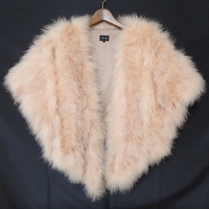 #wnc Le Ciel Bleu LECIELBLEU coat F pink beige bolero fur lady's [861523]