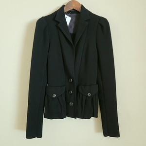 #anc バーバリーブラックレーベル BURBERRYBLACKLABEL ジャケット 38 黒 レディース [858472]