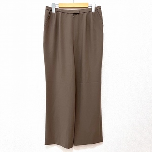 #anc Leilian Leilian pants 13+ light brown group back Zip large size lady's [861661]