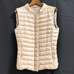 #wnc hell noHerno down vest 40 champagne gold lady's [863849]