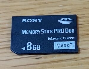 美品　SONY　ソニー　メモリースティック　PRO Duo　8GB　MAGICGATE　マジックゲート　MARK2　マーク２　①