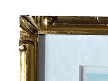 アンティーク 絵画 ウルバン・ウシェ ヴェルサイユ宮殿 リトグラフ 額縁 美術品 オブジェ インテリア_画像6