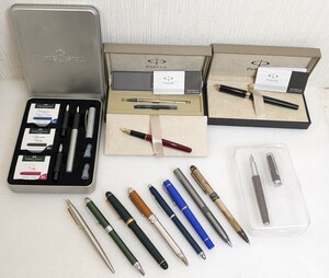 【まとめ】 PARKER PILOT PLATINUM SAILOR 18K 18金 750 14K 万年筆 ボールペン 12本 大量 パーカー パイロット プラチニウム CROSS COACH