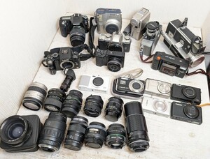 【まとめ】28点 カメラ レンズ まとめ売り PENTAX RICOH CANON SONY TAKUMAR レトロ カメラ ヴィンテージ 大量 フジフィルム
