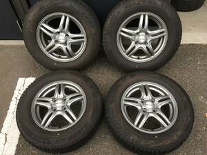 ホットスタッフ WAREN 14インチ アルミ 14×5.5J+50 PCD100 4穴 / ブリヂストン ブリザック VRX2 185/70R14 2021年製 4本セット フリード