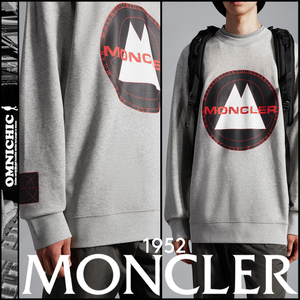 安心の国内正規品■使いやすさ抜群！新品【2 MONCLER GENIUS 1952 】モンクレールジーニアス22-23AWビックロゴスウェットS/M～L程度/グレー