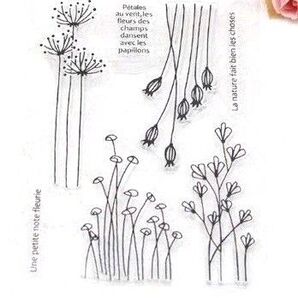 6.クリアスタンプ シンプル植物セット