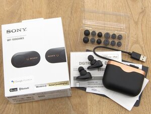 *SONY Sony WF-1000XM3 earphone wireless noise cancel ring stereo headset secondhand goods operation verification ending 