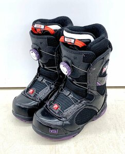 Голова головы ботинки сноуборда Jinx boa jinx носили 22,5 см черный x фиолетовый цвет