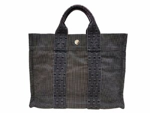 極美品！HERMES【エルメス】エールライン PM トートバッグ ハンドバッグ グレー （4358）