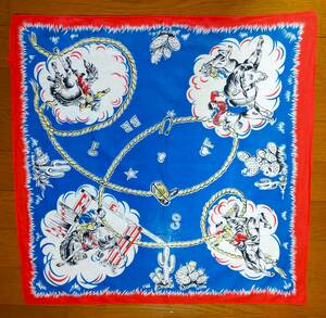 VINTAGE BANDANA COWBOYkau Boy bandana Vintage cotton USA 50's