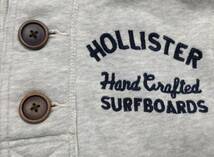 USED HOLLISTER HOODIE Ssize ホリスター パーカー プルパーカー 肉厚 刺繍 アバクロ_画像5