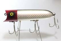 極美 最初期 ヘドン ラッキー13 イエローアイ PRH Heddon Lucky13 シェイクスピア ノーバイト イーガー タルサタックル レーベル 道楽_画像2