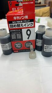 値下げ★ELECOM製未使用・キャノンカラーインク：ブラックBC1-9BK40ccｘ3本他　　　　　　　　MP800